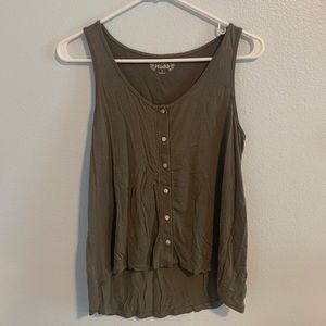 Dark green tank top